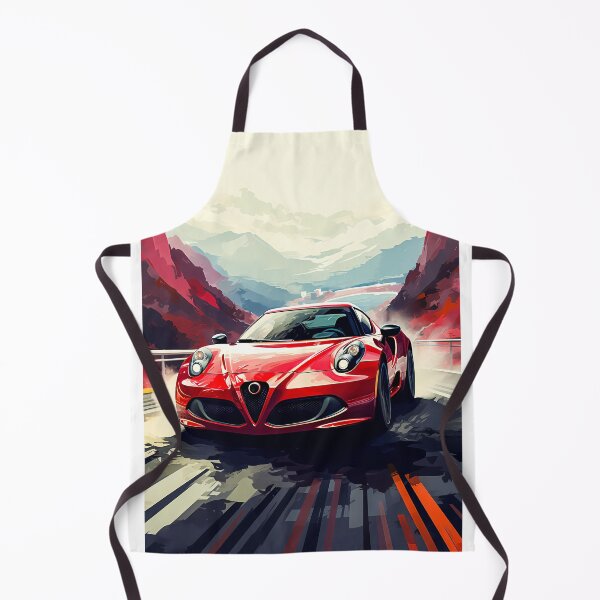 Item preview, Red Alfa Romeo 4C In Mountain Road designed and sold by RevUpDesign.