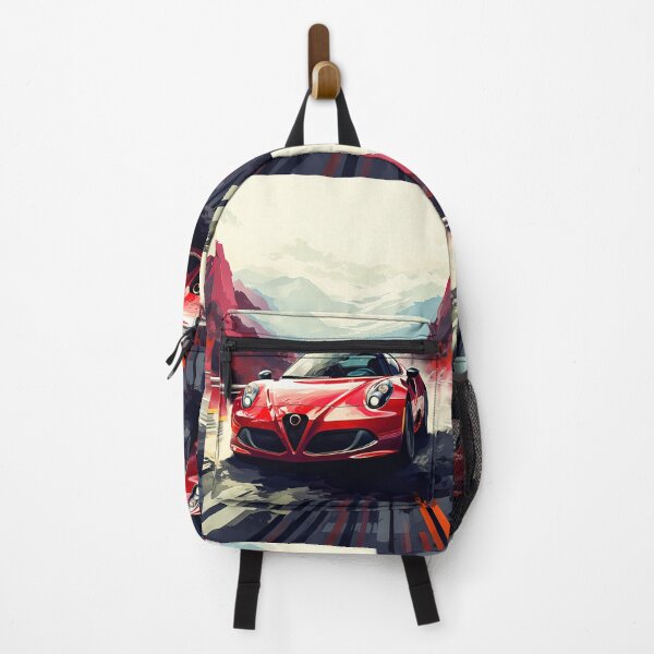Item preview, Red Alfa Romeo 4C In Mountain Road designed and sold by RevUpDesign.