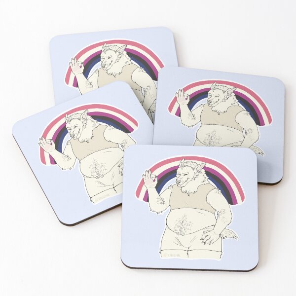Item preview, Genderfluid Trans Werewolf In Chest Binder designed and sold by QueeriousPups.