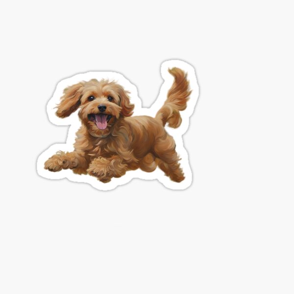 Item preview, Cavoodle dog running designed and sold by masseallure.
