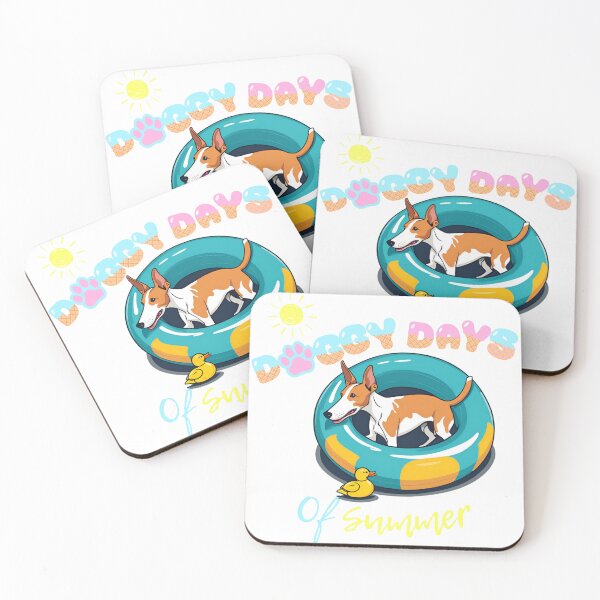 Item preview, Doggy Days of summer aesthetic summer vacation podenco ibicenco dog in a swimming ring  designed and sold by GoodyPaws.