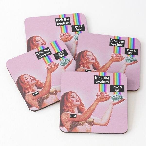 Item preview, F*** The System Love And Light Rainbow Crystal Light designed and sold by ScientiaAcLabor.