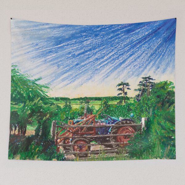 Item preview, Tractor For Sale by the Gate designed and sold by Catherine Holland.