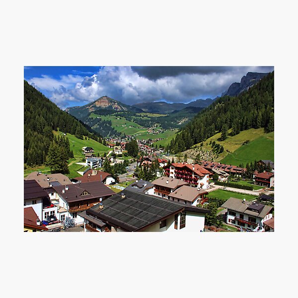Above the Rooftops, The Dolomites Photographic Print