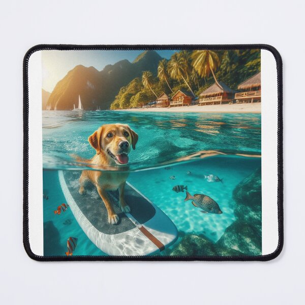 Item preview, Dog SUP vacay vacation paradise designed and sold by Agatson.