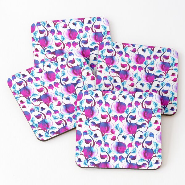 Item preview, Watercolor apples, blue-pink on a white background designed and sold by Alex  Blud.
