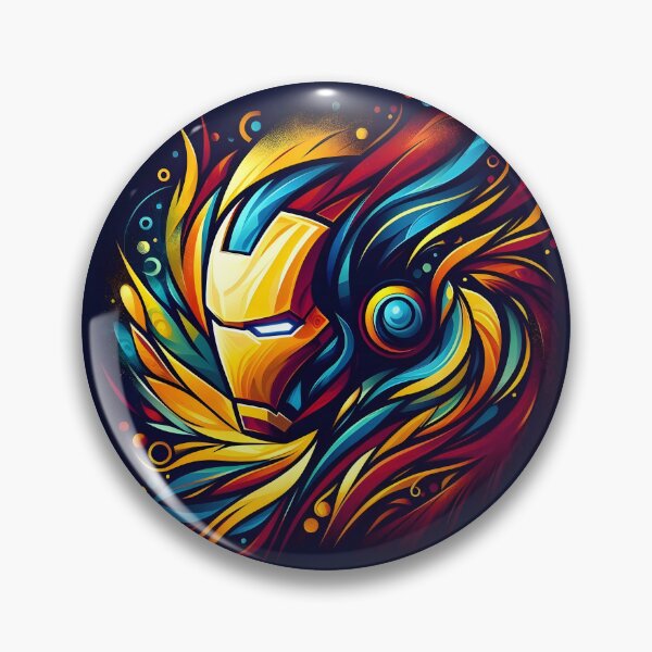 Artikelvorschau, Farbenfrohes, künstlerisches Iron Man-Design entworfen und verkauft von Cipher-28.