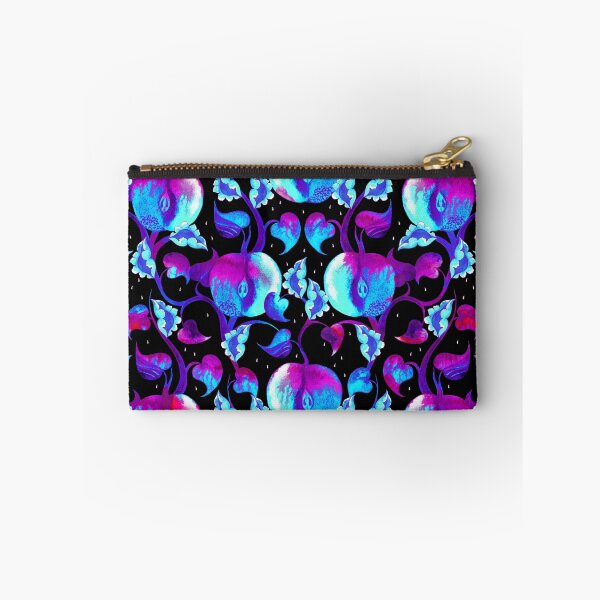 Item preview, Watercolor apples, blue-pink on a black background designed and sold by Alex  Blud.