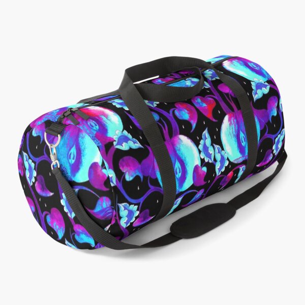 Item preview, Watercolor apples, blue-pink on a black background designed and sold by Alex Blud.