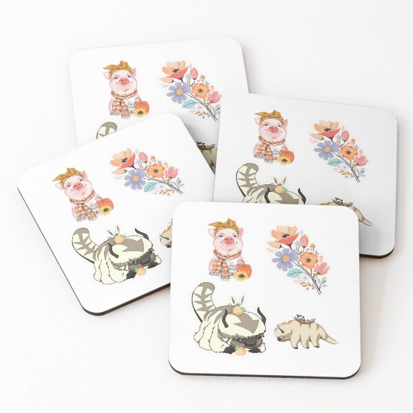 Item preview, Appa cut with flowers The pig stikcers designed and sold by Alfonsoshop ⭐⭐⭐⭐⭐ ⭐.