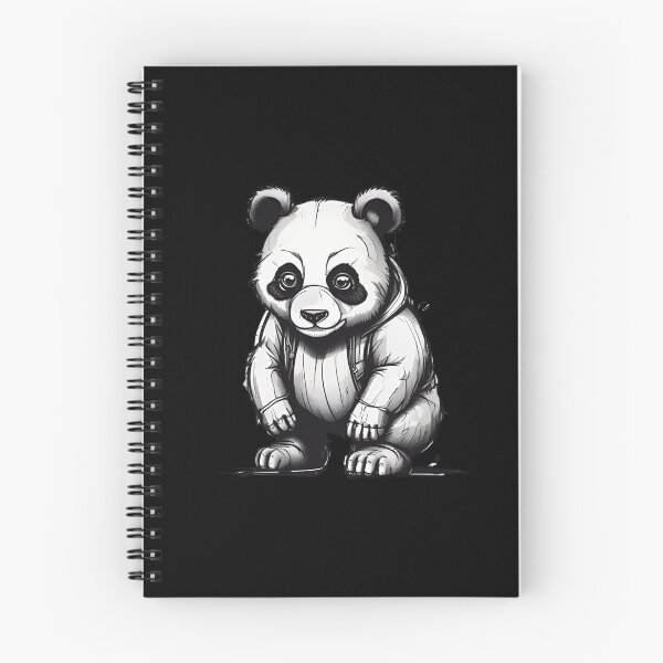 Artikelvorschau, Schwarz-Weiß-Panda-Skizze entworfen und verkauft von pUNKnown.