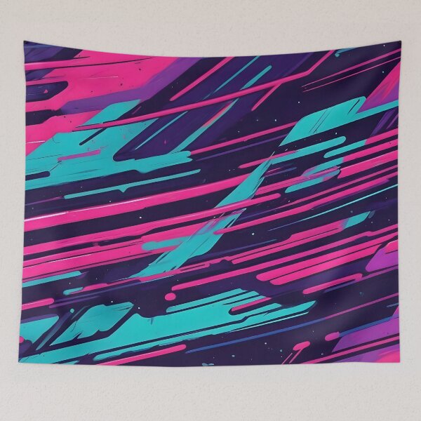 Item preview, Retro Synthwave Abstract Art designed and sold by papi1998.