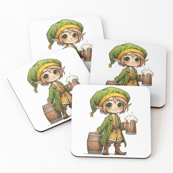 Item preview, Relaxed Lifestyle - Beer-Drinking Elf Fantasy Design designed and sold by ArtStile.