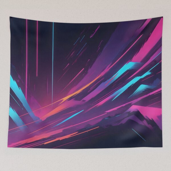 Item preview, Retro Synthwave Abstract Art designed and sold by papi1998.