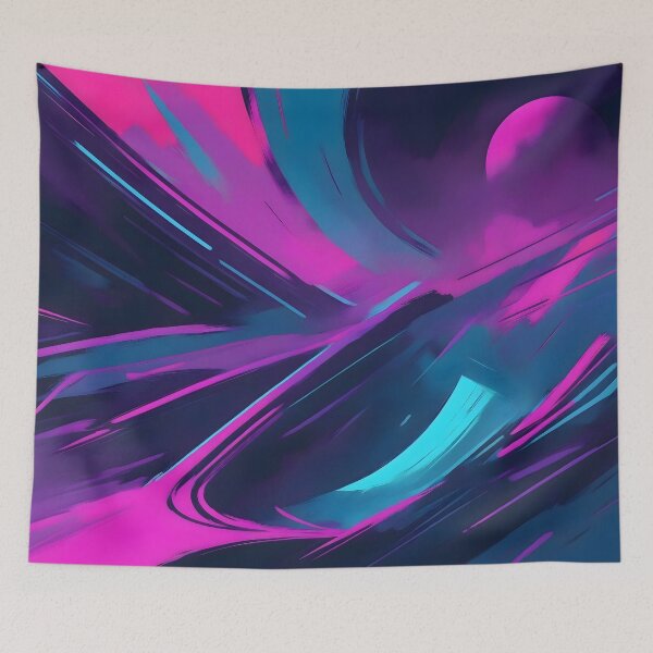 Item preview, Retro Synthwave Abstract Art designed and sold by papi1998.