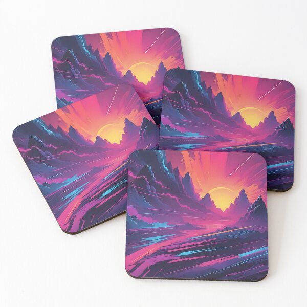 Item preview, Retro Synthwave Abstract Art designed and sold by papi1998.