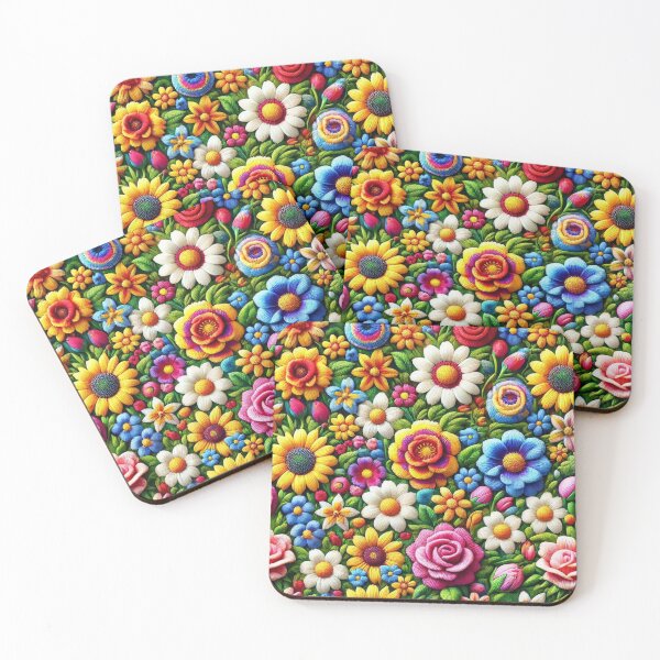 Item preview, Knitted Floral Paradise designed and sold by Sillytoe.