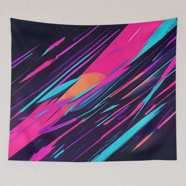 Item preview, Retro Synthwave Abstract Art designed and sold by papi1998.