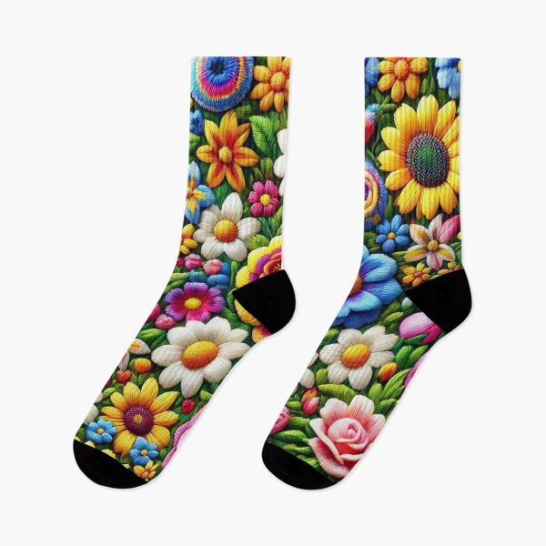 Item preview, Knitted Floral Paradise designed and sold by Sillytoe.