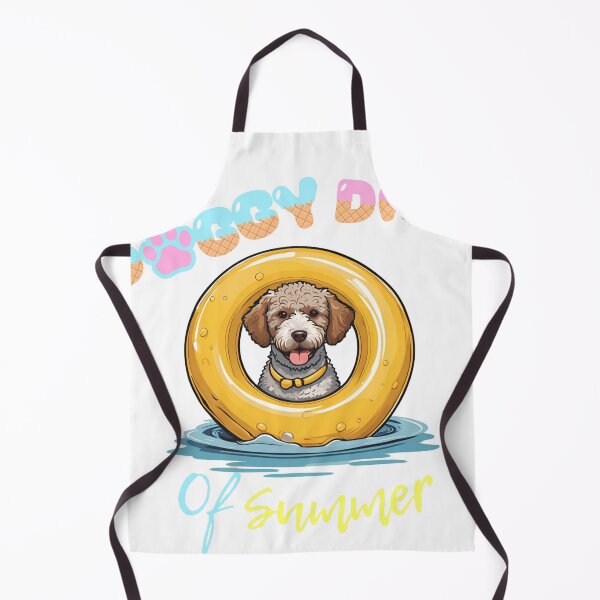 Item preview,  Doggy Days of summer aesthetic summer vacation lagotto romagnolo dog in a swimming ring  designed and sold by GoodyPaws.