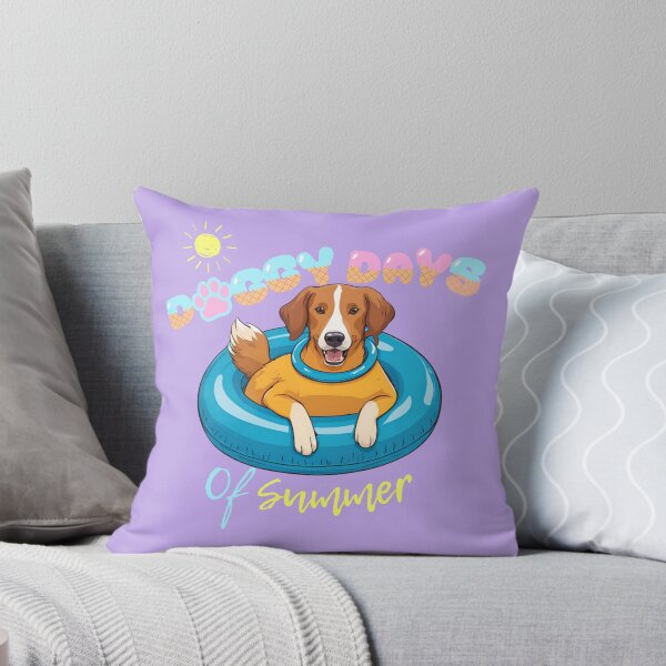 Item preview, Doggy Days of summer aesthetic summer vacation new scotia duck tolling retriever dog in a swimming ring  designed and sold by GoodyPaws.