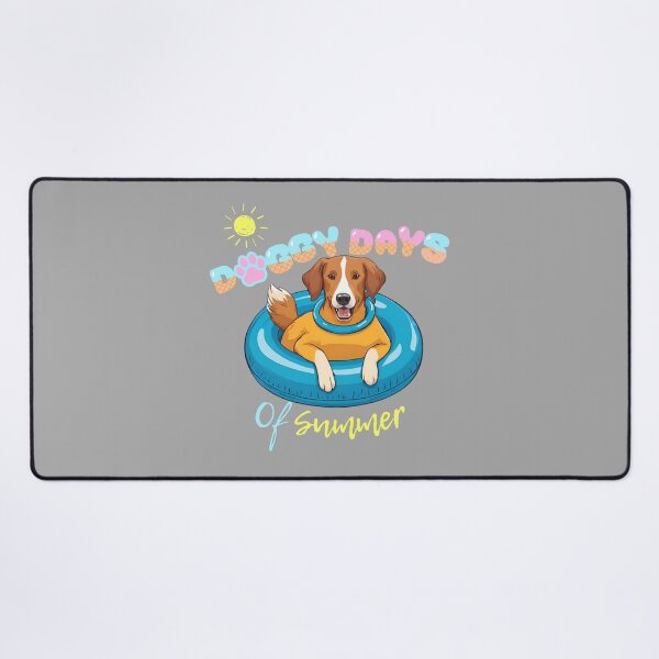 Item preview, Doggy Days of summer aesthetic summer vacation new scotia duck tolling retriever dog in a swimming ring designed and sold by GoodyPaws.