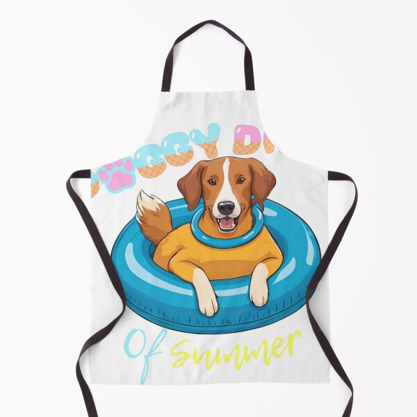 Item preview, Doggy Days of summer aesthetic summer vacation new scotia duck tolling retriever dog in a swimming ring designed and sold by GoodyPaws.