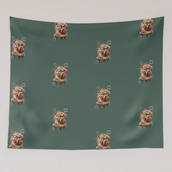 Item preview, Happy snail in my garden designed and sold by AldeaPod.