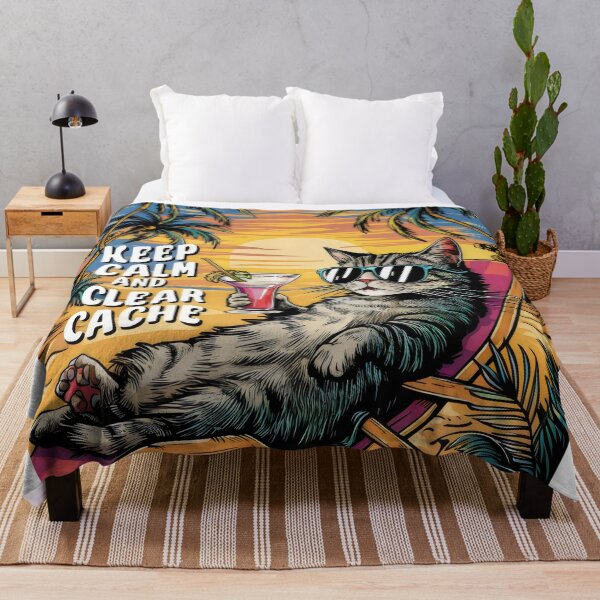 Item preview, Cat on the beach. designed and sold by MyHappyArtShop.