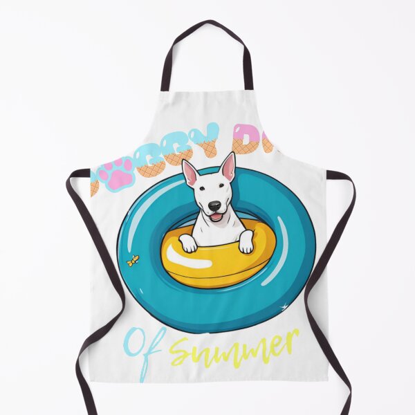Item preview,  Doggy Days of summer aesthetic summer vacation bull terrier in a swimming ring  designed and sold by GoodyPaws.