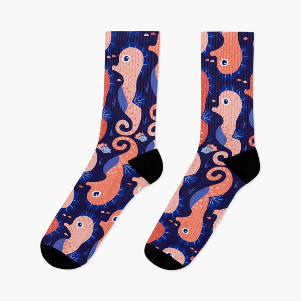 Item preview, Sea Horse, dark blue background designed and sold by Alex  Blud.