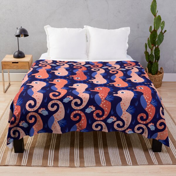 Item preview, Sea Horse, dark blue background designed and sold by Alex Blud.