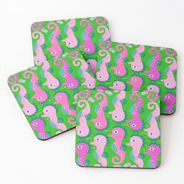 Item preview, Sea Horse, green background designed and sold by Alex  Blud.