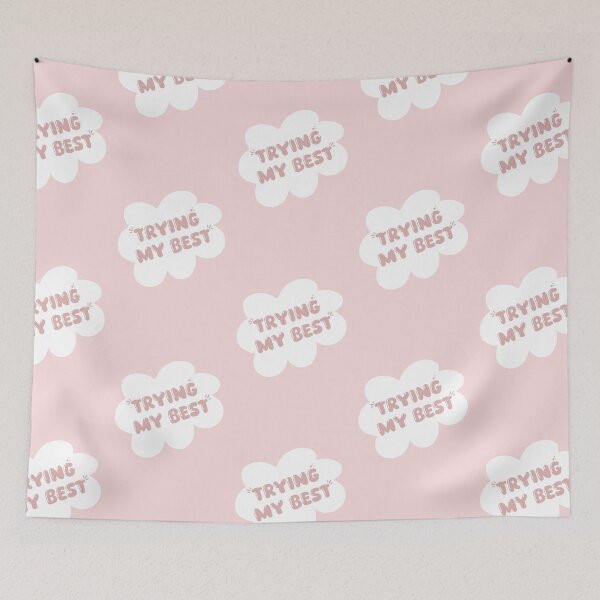 Item preview, Trying My Best Speech Bubble - Pastel Pink 2 designed and sold by Kenitochi.