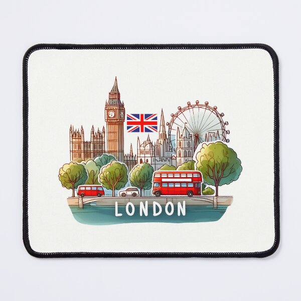 Item preview, London England UK designed and sold by WanderlustCoCo.