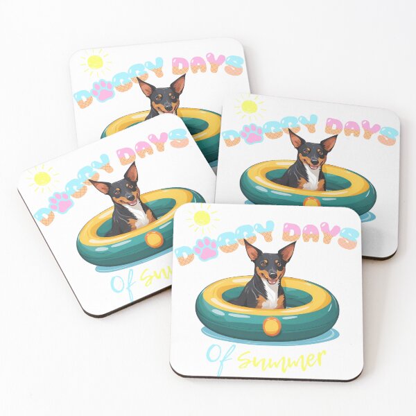 Item preview,  Doggy Days of summer aesthetic summer vacation australian kelpie in a swimming ring  designed and sold by GoodyPaws.
