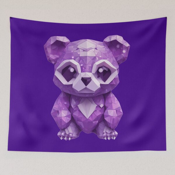 Item preview, Purple Geometric Panda designed and sold by pUNKnown.