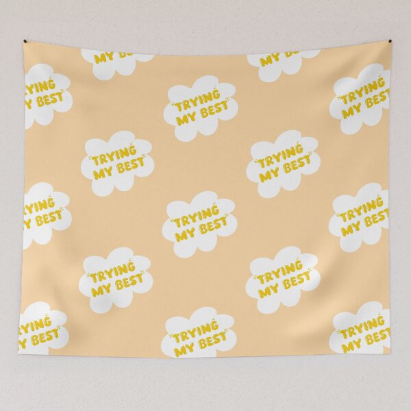 Item preview, Trying My Best Speech Bubble - Yellow 2 designed and sold by Kenitochi.