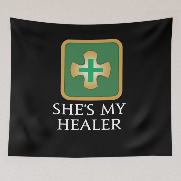 Item preview, She's my Healer - For your special girl in your MMORPG FFXIV game designed and sold by Japatonic Shop.