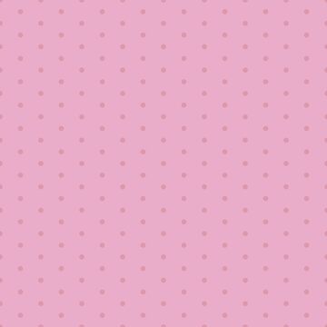 Artwork thumbnail, Geometric Dusky Rose Sea Pink Polka Dots On Lilac Sachet by Triplicate Limited