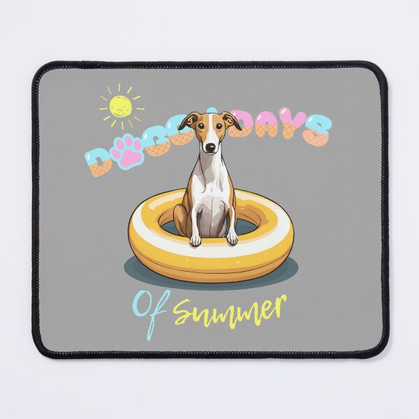 Item preview, Doggy Days of summer aesthetic summer vacation whippet  dog in a swimming ring  designed and sold by GoodyPaws.