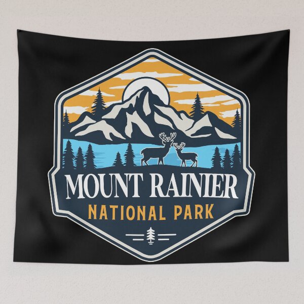 Item preview, Mount Rainier National Park designed and sold by graphic-map.