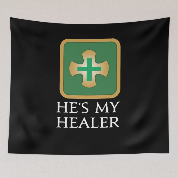 Item preview, He's my Healer - For your special girl in your MMORPG FFXIV game designed and sold by Japatonic Shop.