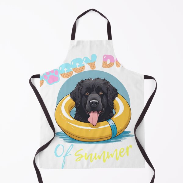 Item preview, Doggy Days of summer aesthetic summer vacation newfoundland dog in a swimming ring designed and sold by GoodyPaws.