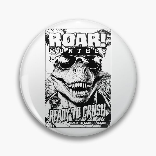 Item preview, Back To School Dinosaur Funny T-Rex Roar Crush Magazine designed and sold by GrandeDuc.