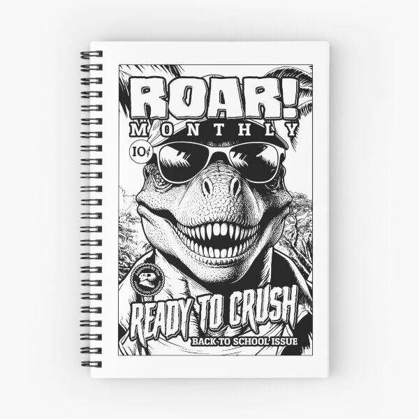 Item preview, Back To School Dinosaur Funny T-Rex Roar Crush Magazine designed and sold by GrandeDuc.