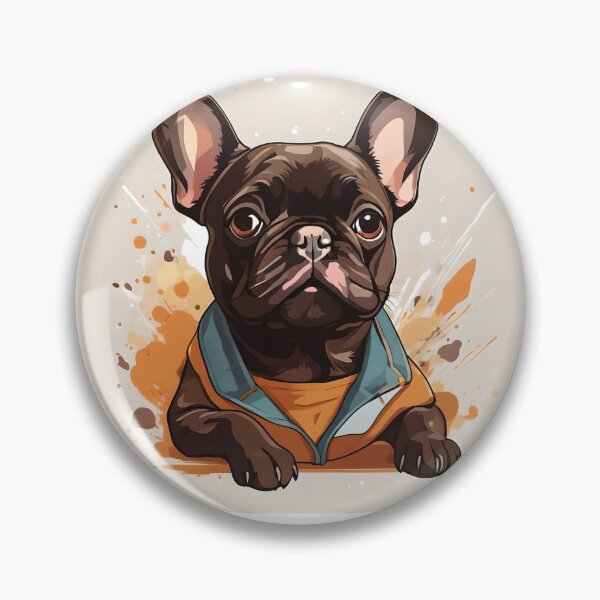 Item preview, Frenchie school portrait designed and sold by Hachiandco.
