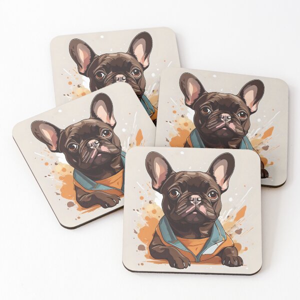 Item preview, Frenchie school portrait designed and sold by Hachiandco.