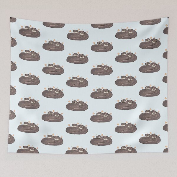 Item preview, Cute otters illustration  designed and sold by Artofmayara.