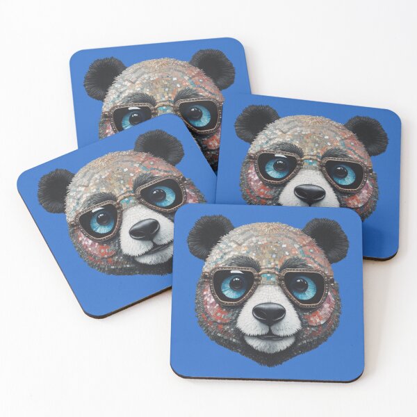 Artikelvorschau, Cooler Mosaik-Panda mit Brille entworfen und verkauft von pUNKnown.